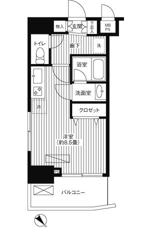 SKガーデン西葛西Ⅲ  間取り
