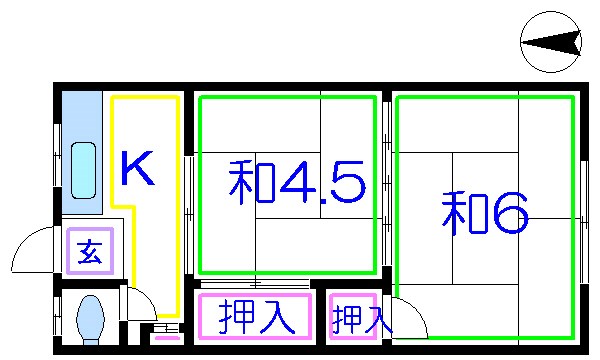 楓荘  間取り