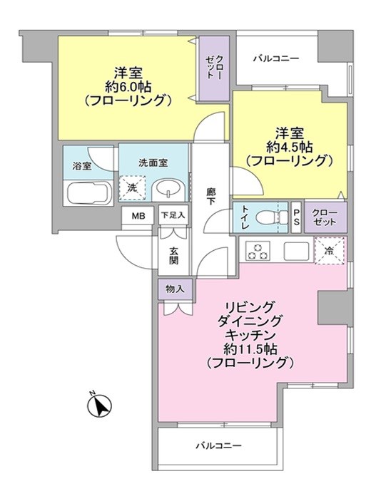 パートナーシップアパートメント  間取り