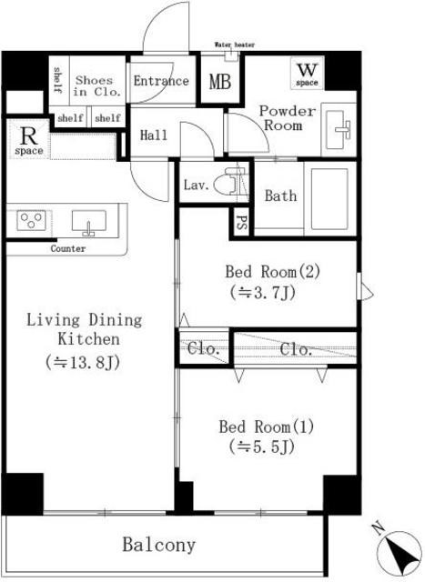 ＭＡＩＳＯＮ．Ｏ. 間取り