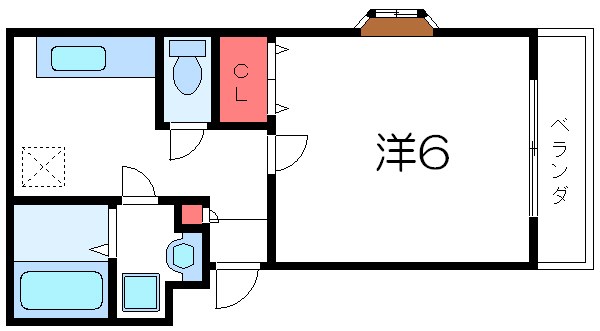 レーゲンボーゲン 202号室 間取り