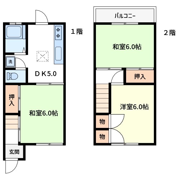 ヴィラタウンハウス五反野 間取り