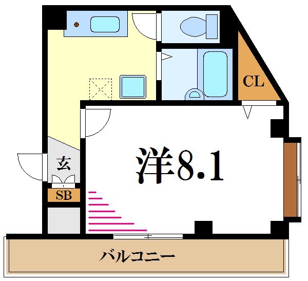 アクア瑞江 301号室 間取り