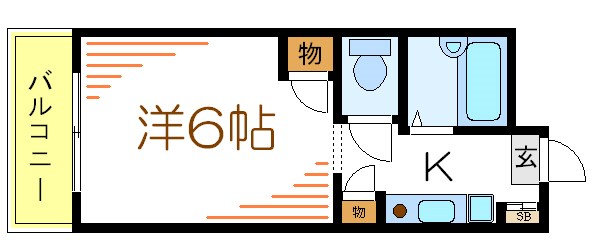 レスプランドールピュア 405号室 間取り