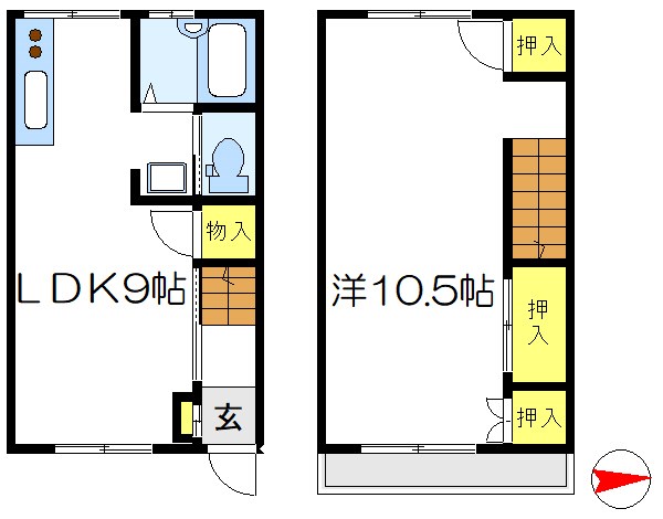 五大貸家 間取り