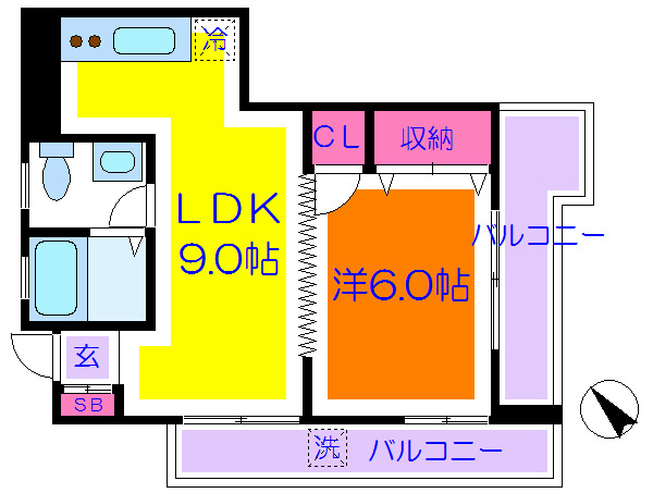 パールハイツ田上 間取り