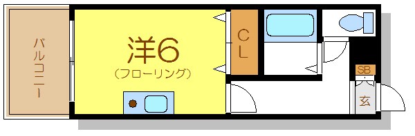 ラウンドエイト第１ 302号室 間取り