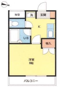 第２パークメゾン 502号室 間取り