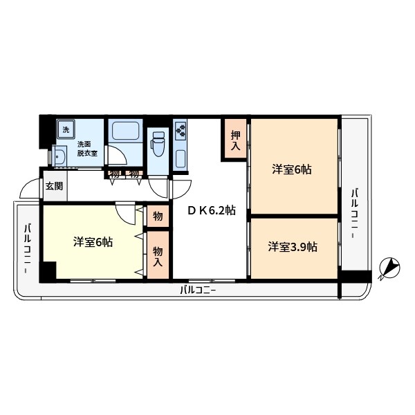 ローズハイツ平井  間取り
