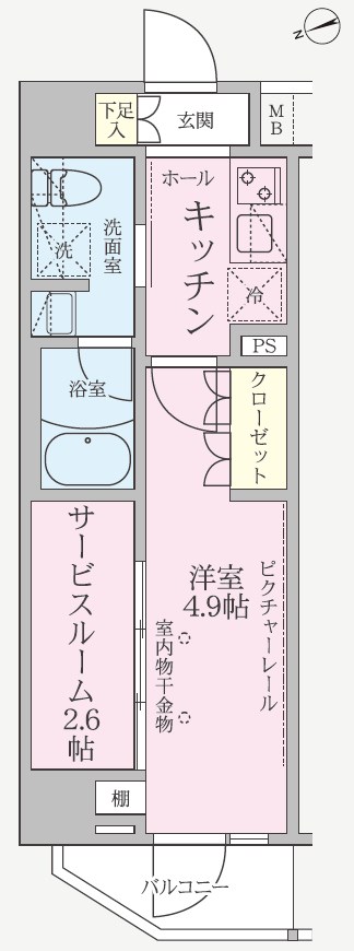 ARKMARK五反野YIELD 間取り
