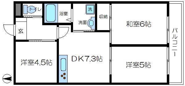 ラポール五番館 間取り