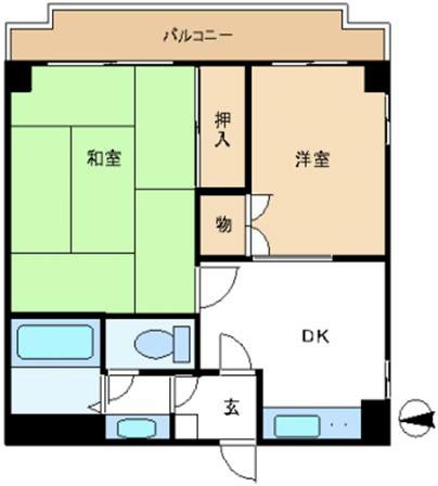 メインステージ北千住  間取り