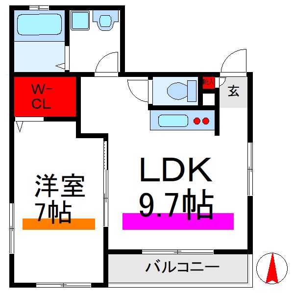 ハイムUS 間取り