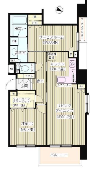 ＫＤＸレジデンス日本橋水天宮 間取り