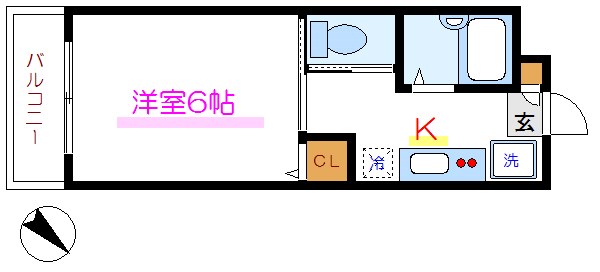 マンションアベニュー 305号室 間取り