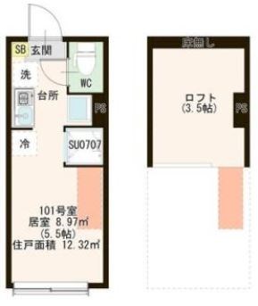 ハーモニーテラス町屋Ⅵ 間取り