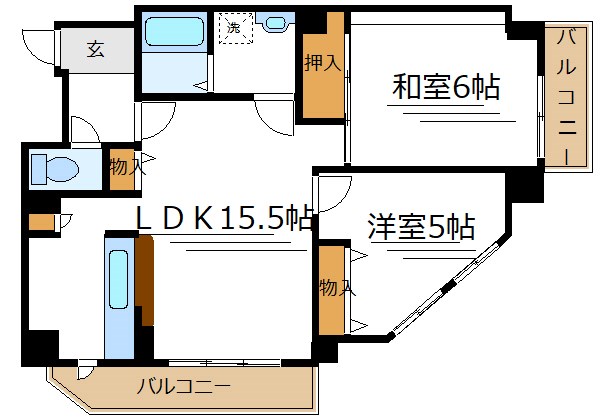 フレール堀切1 間取り