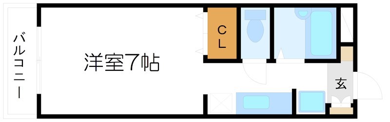 ＫＳキャトルセゾンⅡ 201号室 間取り