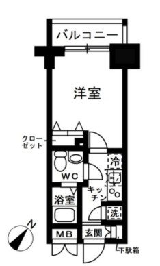 レジディア日本橋人形町Ⅱ 間取り