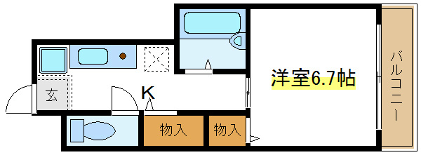 NEメゾン  205号室 間取り