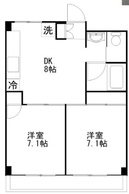 大島ハイツ  間取り