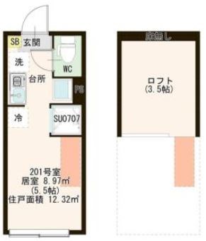 ハーモニーテラス町屋Ⅵ 間取り