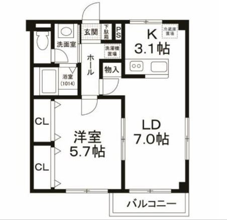 東都天神マンション   間取り
