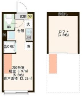 ハーモニーテラス町屋Ⅵ 間取り