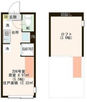 ハーモニーテラス町屋Ⅵ 間取り