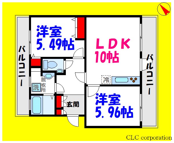 サンサシオン  間取り