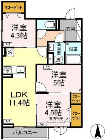 （仮称）荒川6丁目PJ 間取り