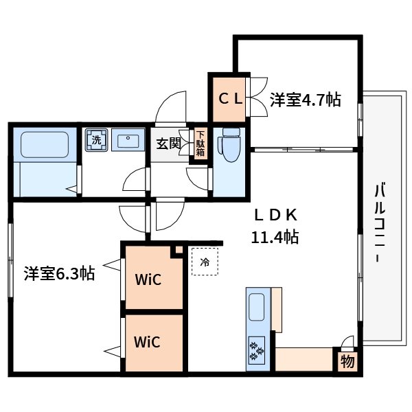 (仮称)富岡1丁目メゾン 間取り