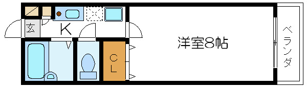 アルキ  403号室 間取り