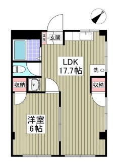 コーシュン・ビレッジ 105号室 間取り