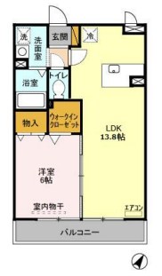 マリンコート 302号室 間取り