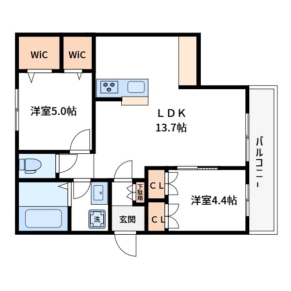 (仮称)富岡1丁目メゾン 間取り