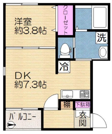 クオーレ町屋  間取り