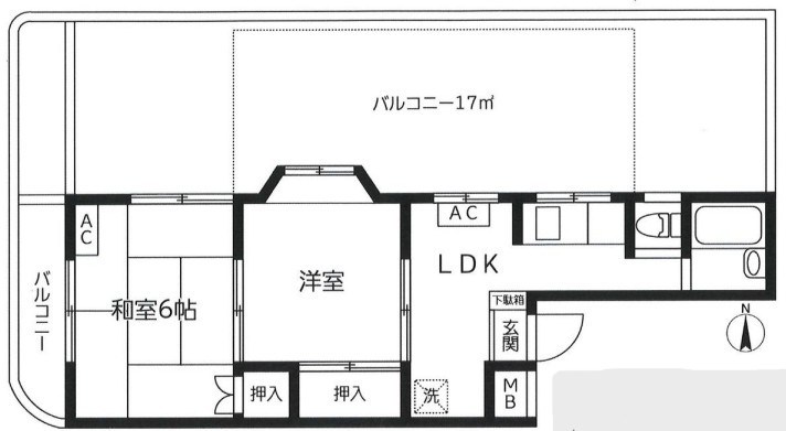 グラン・パレ西綾瀬  間取り