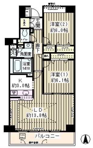 メゾン・シャルム    間取り