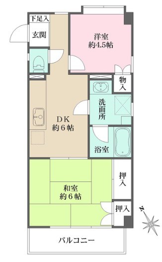 フジマンション駒込 間取り