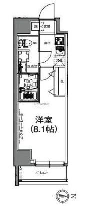 S-RESIDENCE亀戸lume 間取り