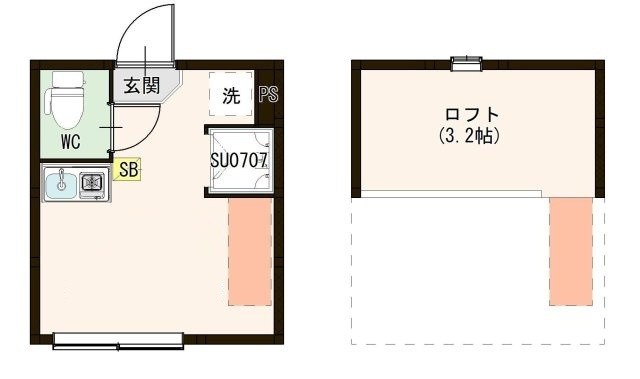 ハーモニーテラス大島Ⅲ 間取り