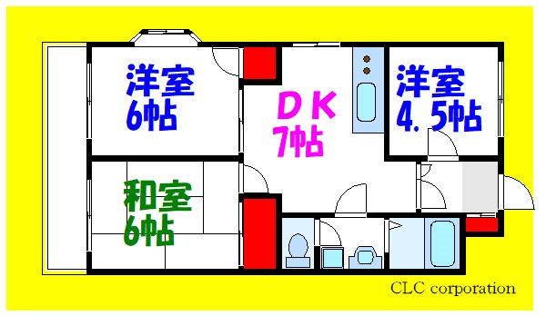ラーヂ末広Ⅱ  間取り