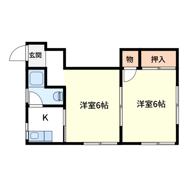 藤善コーポ 間取り