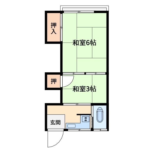 コーポ松﨑   間取り