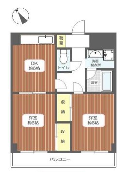 マウイハイツ 303号室 間取り