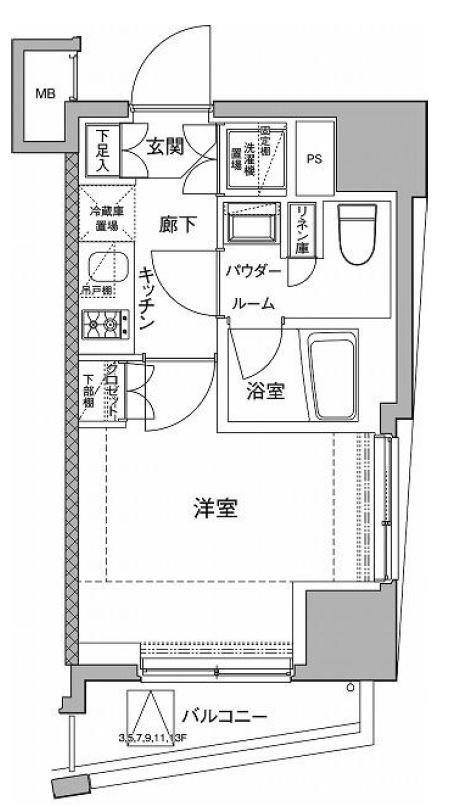 セジョリ北千住ノワール 間取り