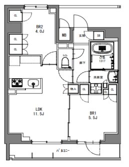 S-RESIDENCE日本橋馬喰町   間取り