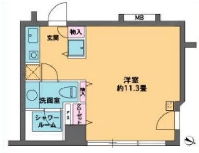 カスタリア水天宮Ⅱ 間取り