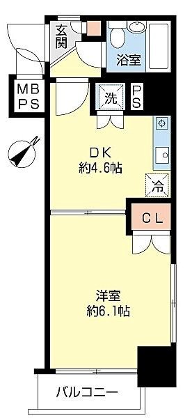ビバリーホームズ越中島  間取り